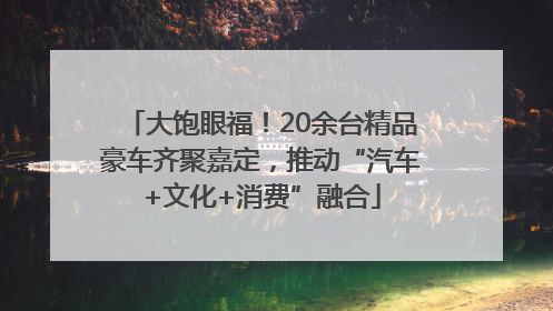 大饱眼福！20余台精品豪车齐聚嘉定，推动“汽车+文化+消费”融合